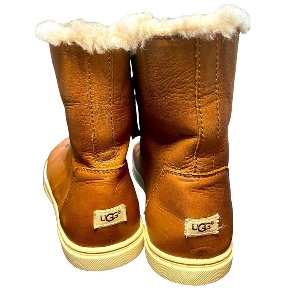 UGG starlyn high top leather sneakers | UGG leather boots with fur | size 7 - Picture 6 of 14
